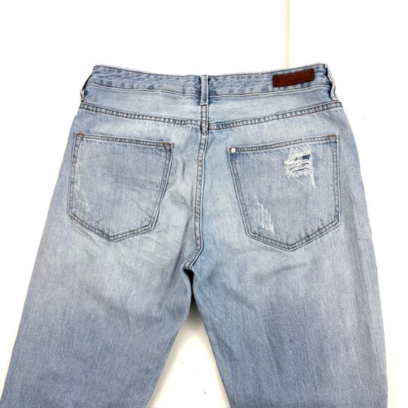 &Denim H&M Boyfriend Low Waist tapered Leg Distressed Women's size 26 Blue Jeans - Picture 4 of 4